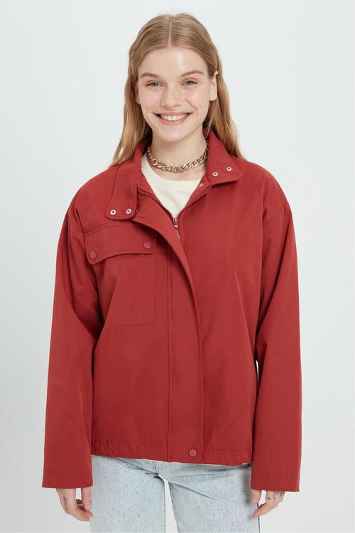  DİK YAKA KISA PARKA