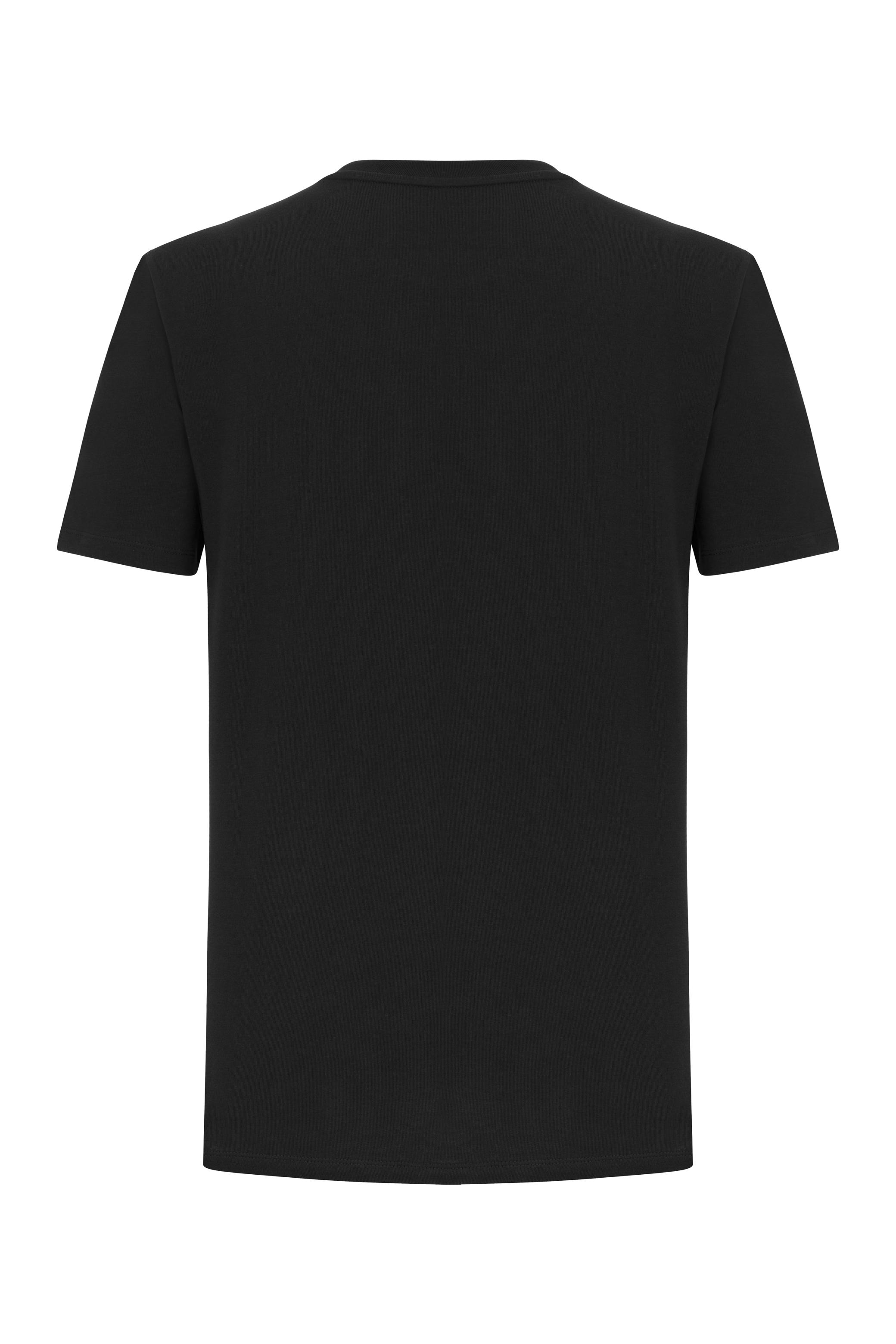 CEP DETAYLI BİSİKLET YAKA KISA KOLLU T-SHIRT