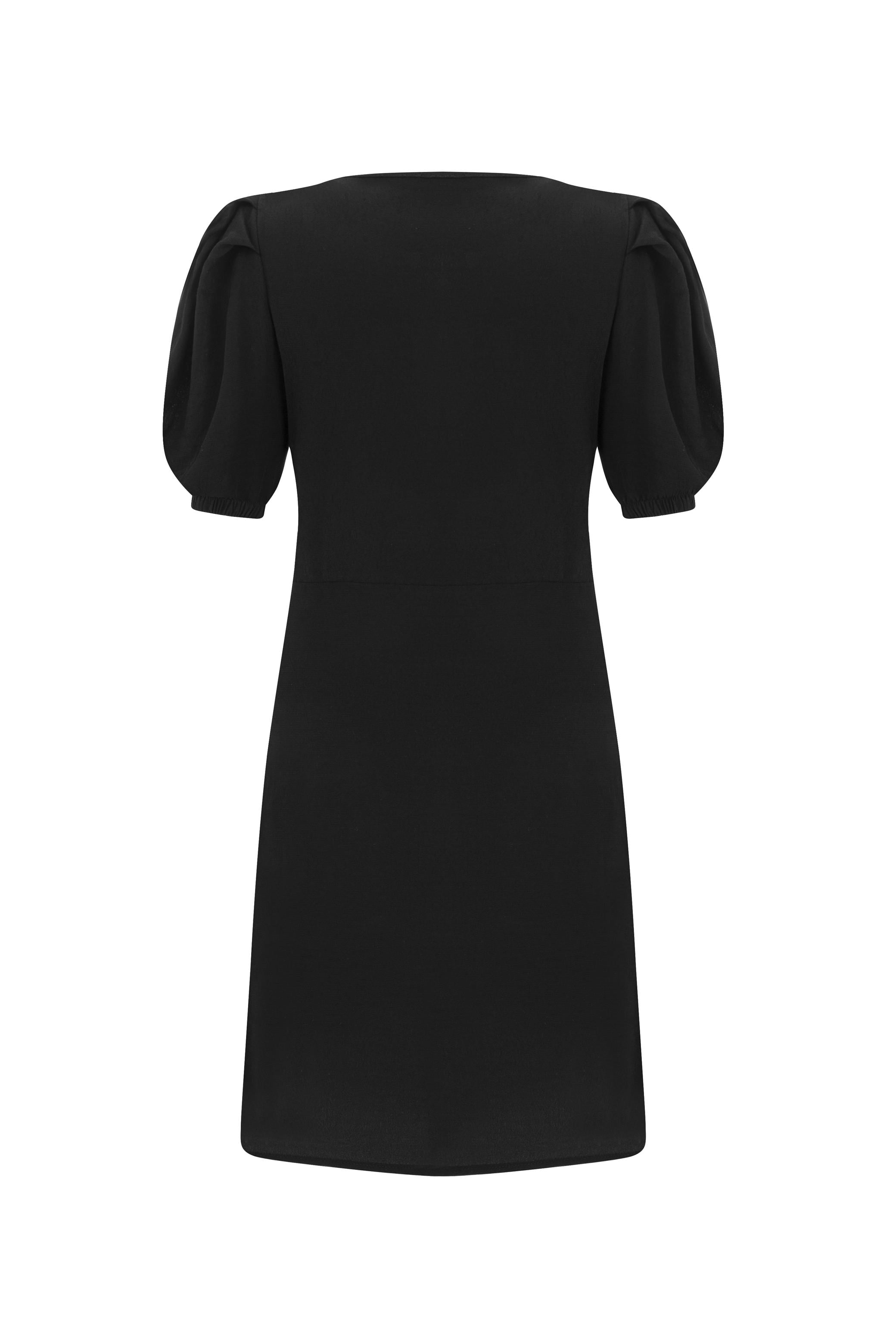 DRAPE DETAYLI MİNİ ELBİSE