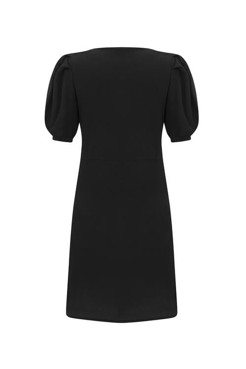  DRAPE DETAYLI MİNİ ELBİSE