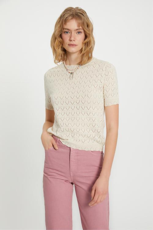  BİSİKLET YAKA KISA KOLLU TRİKO