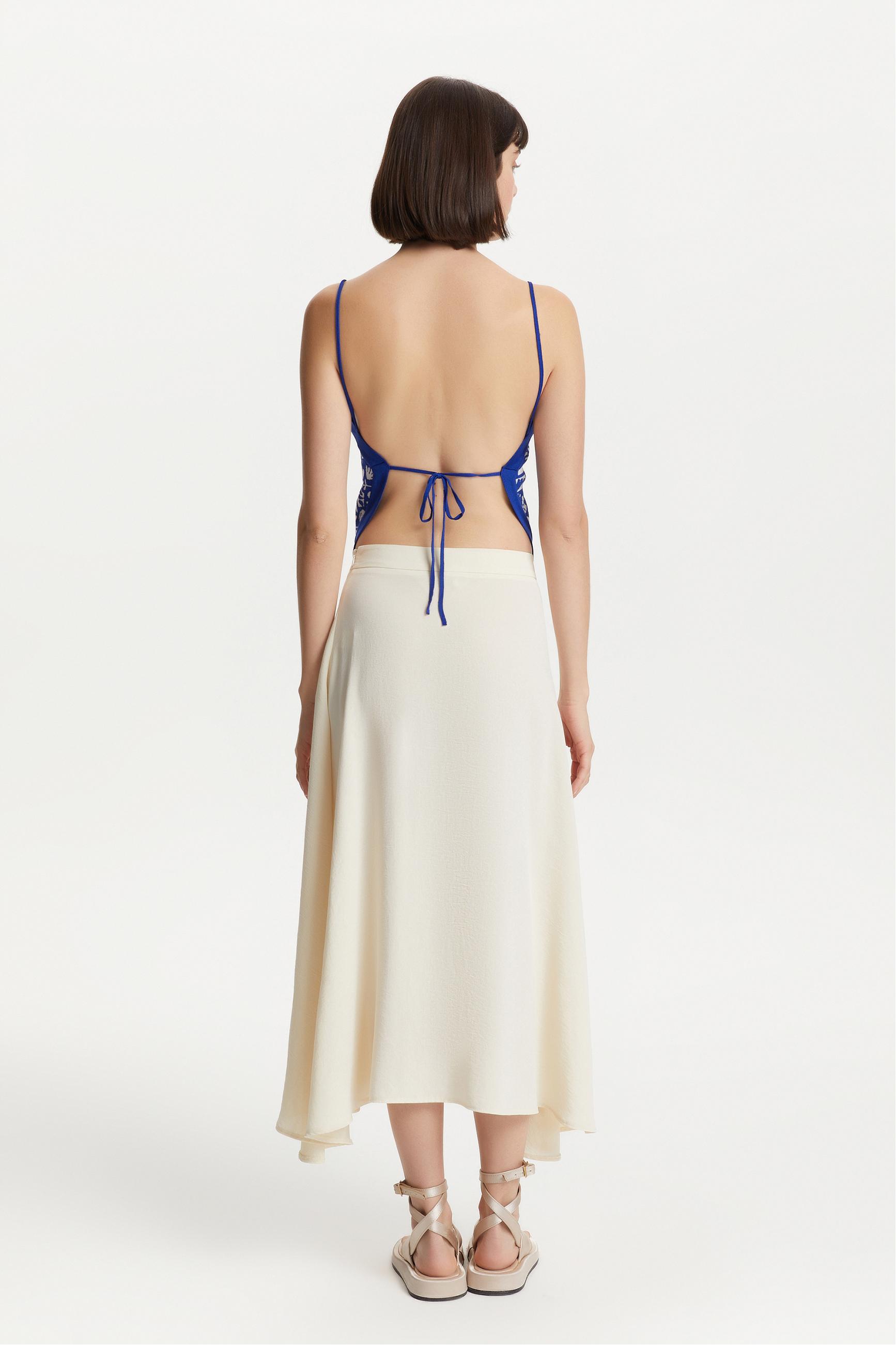 YIRTMAÇLI MİDİ ETEK