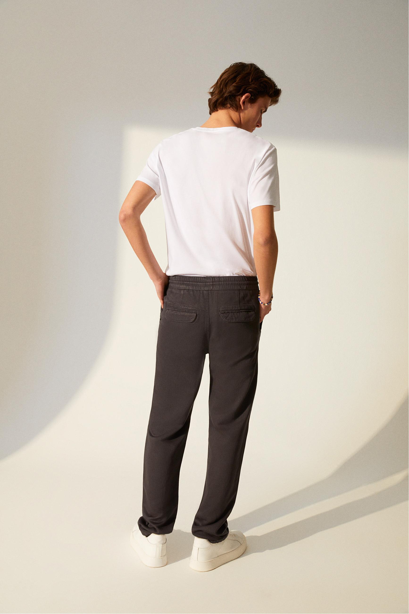 KETEN KARIŞIMLI STRAIGHT FIT PANTOLON