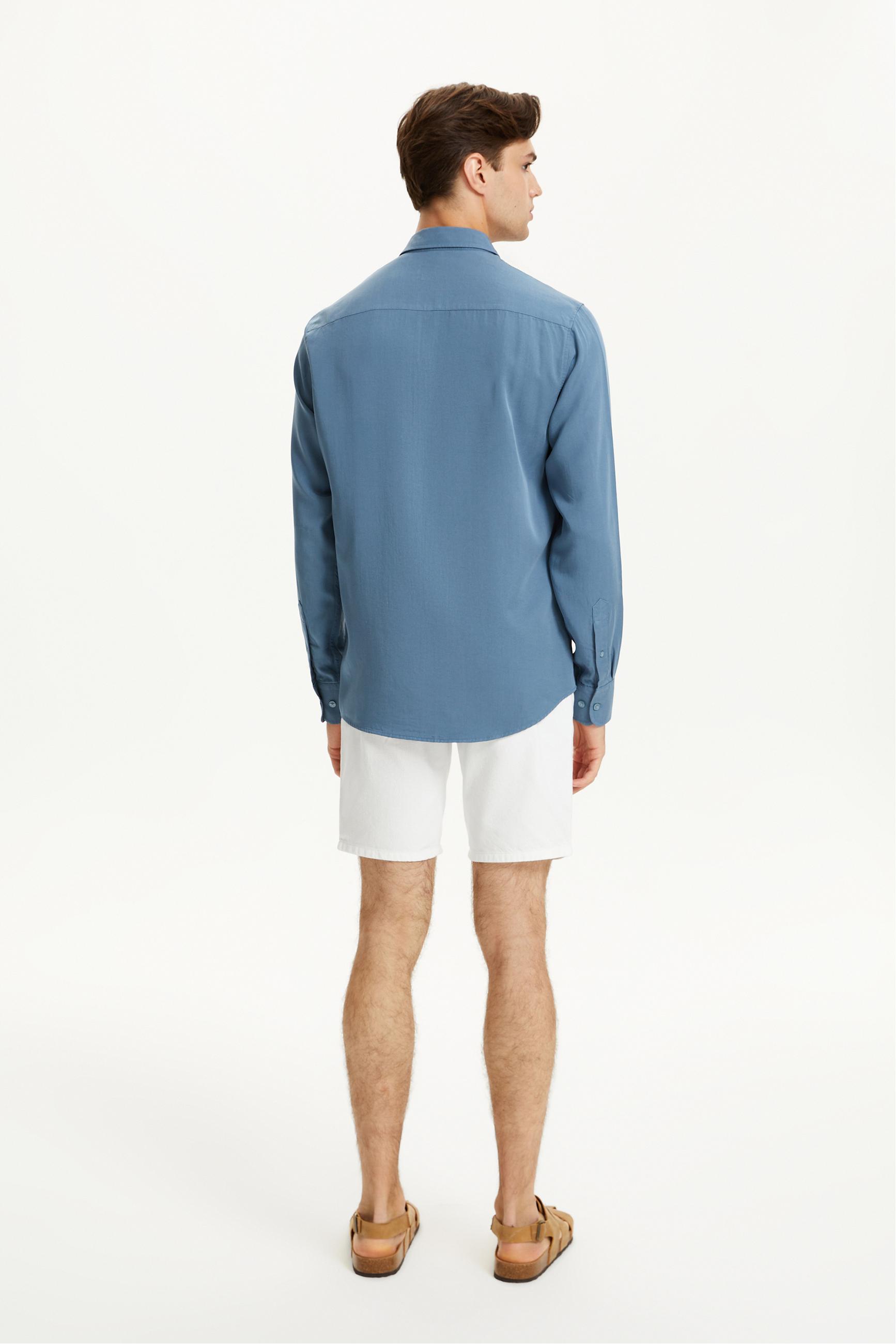 REGULAR FIT LİYOSEL GÖMLEK