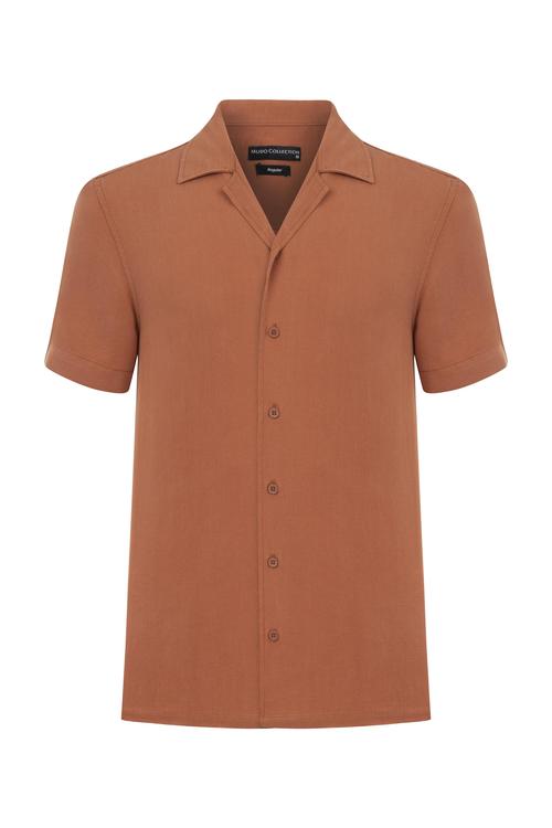  KISA KOLLU REGULAR FIT LİYOSEL GÖMLEK