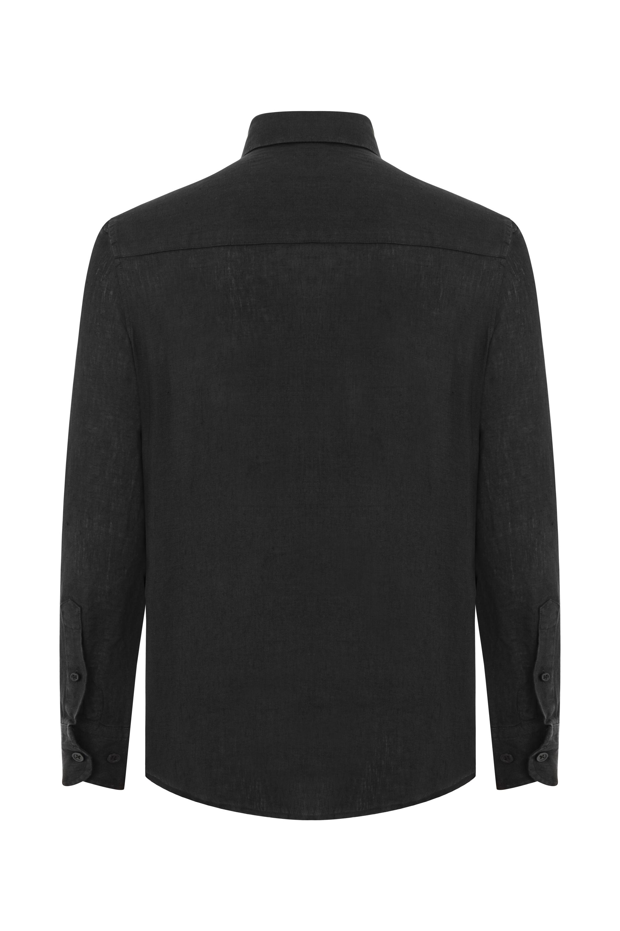 SLIM FIT KETEN GÖMLEK