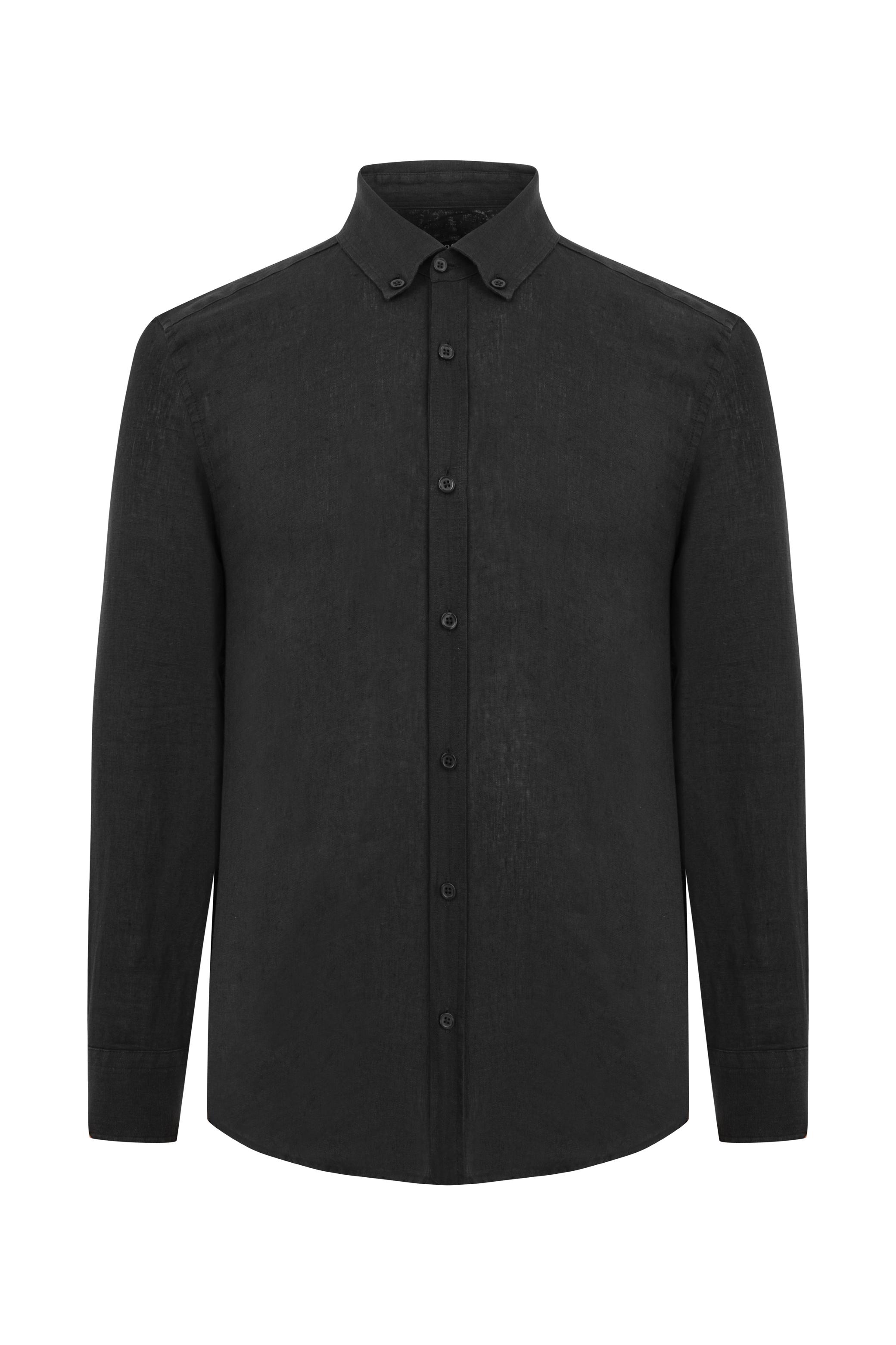 SLIM FIT KETEN GÖMLEK