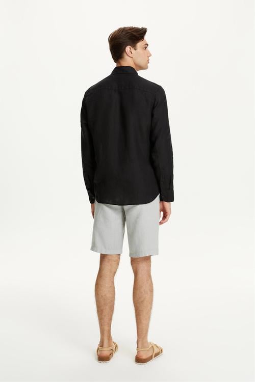  SLIM FIT KETEN GÖMLEK