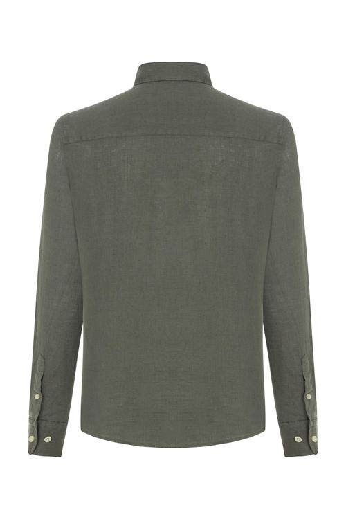  SLIM FIT KETEN GÖMLEK