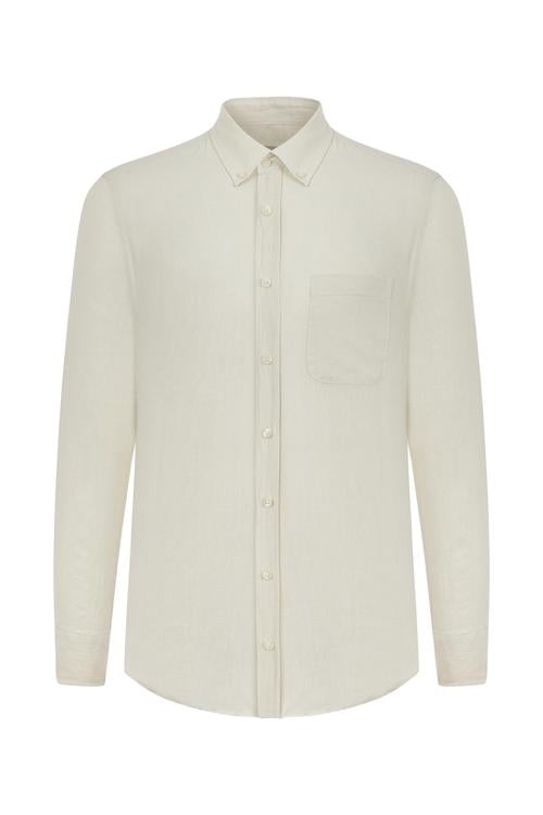  REGULAR FIT KETEN GÖMLEK