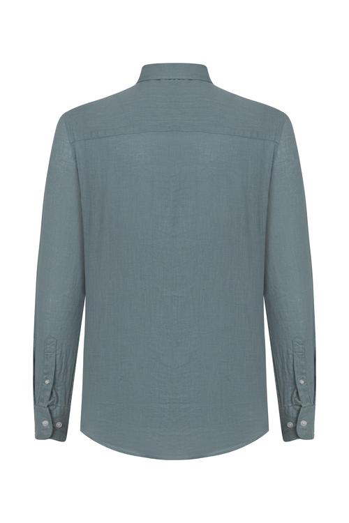  REGULAR FIT KETEN GÖMLEK