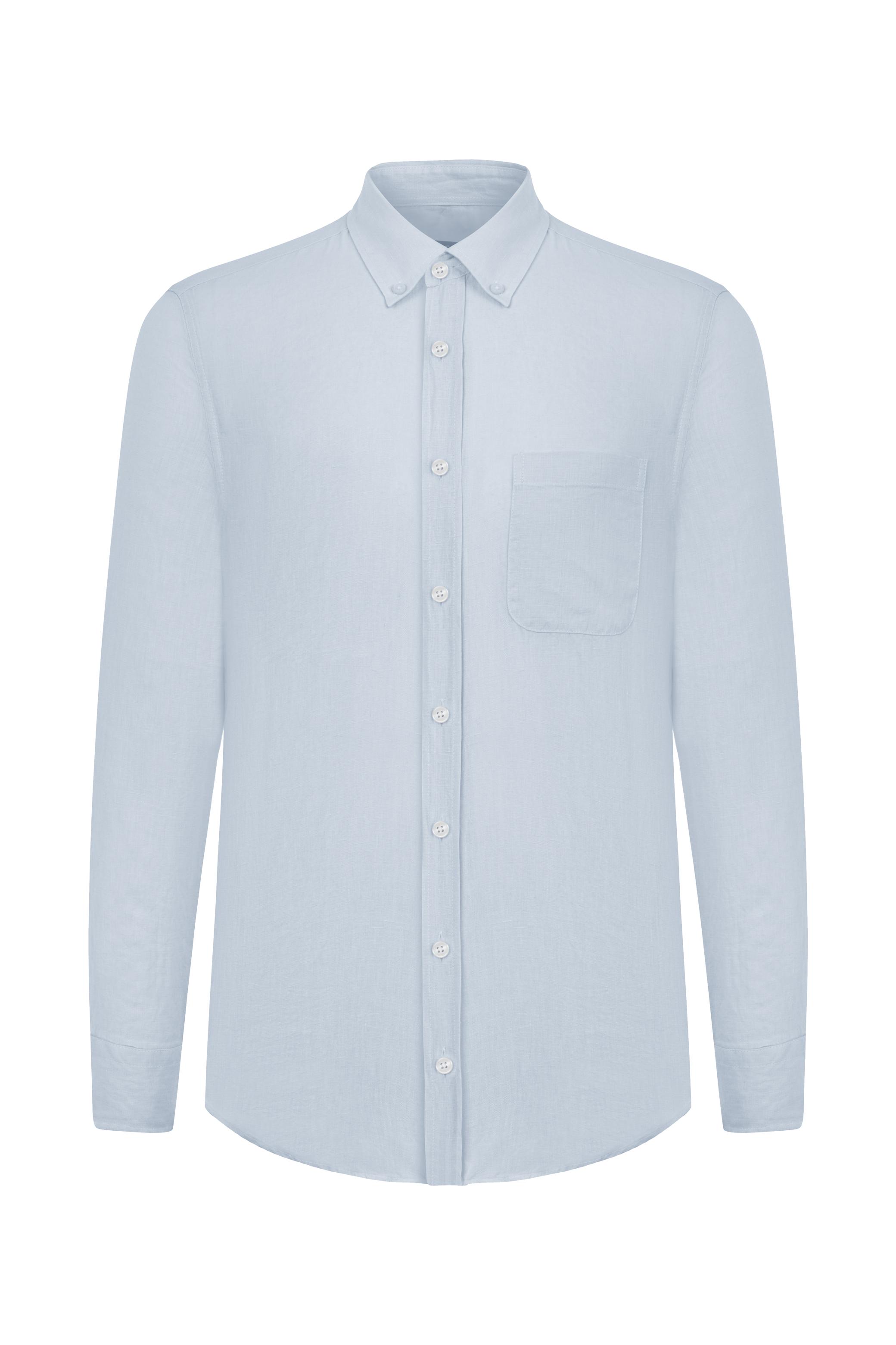 REGULAR FIT KETEN GÖMLEK