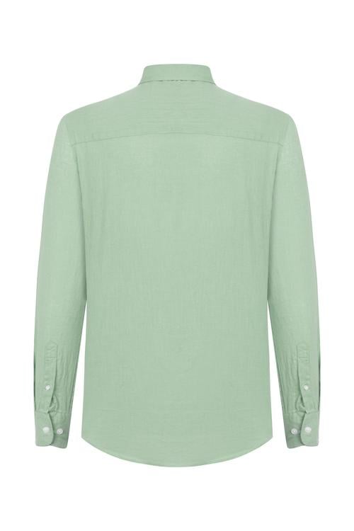  REGULAR FIT KETEN GÖMLEK