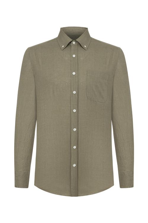  REGULAR FIT KETEN GÖMLEK