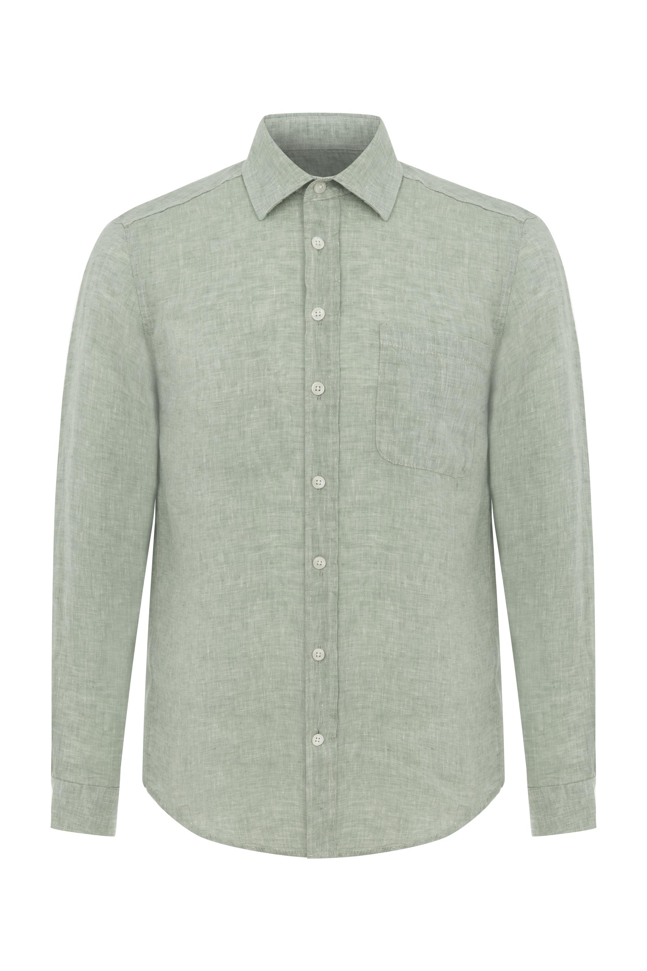 REGULAR FIT KETEN GÖMLEK