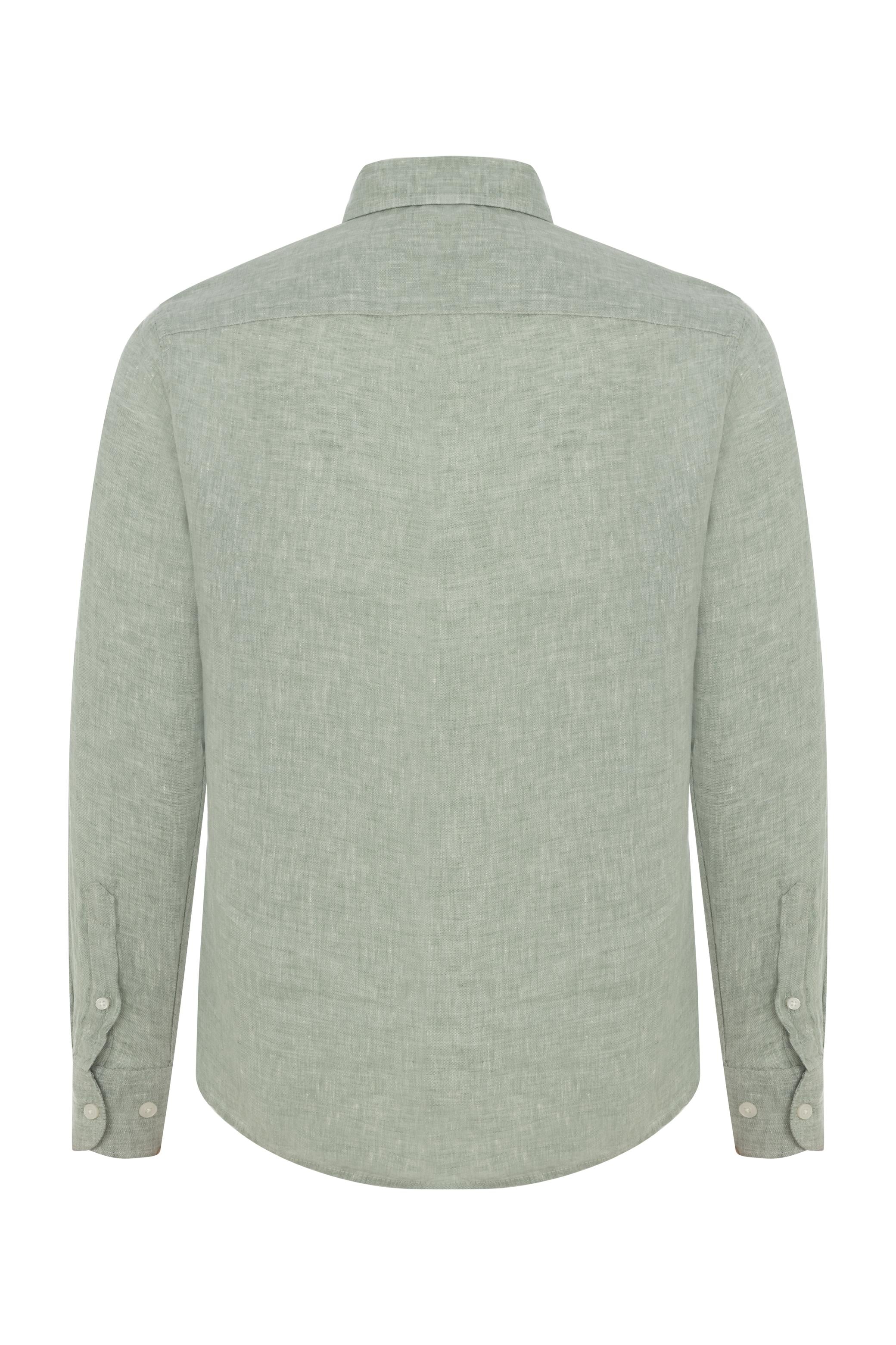 REGULAR FIT KETEN GÖMLEK