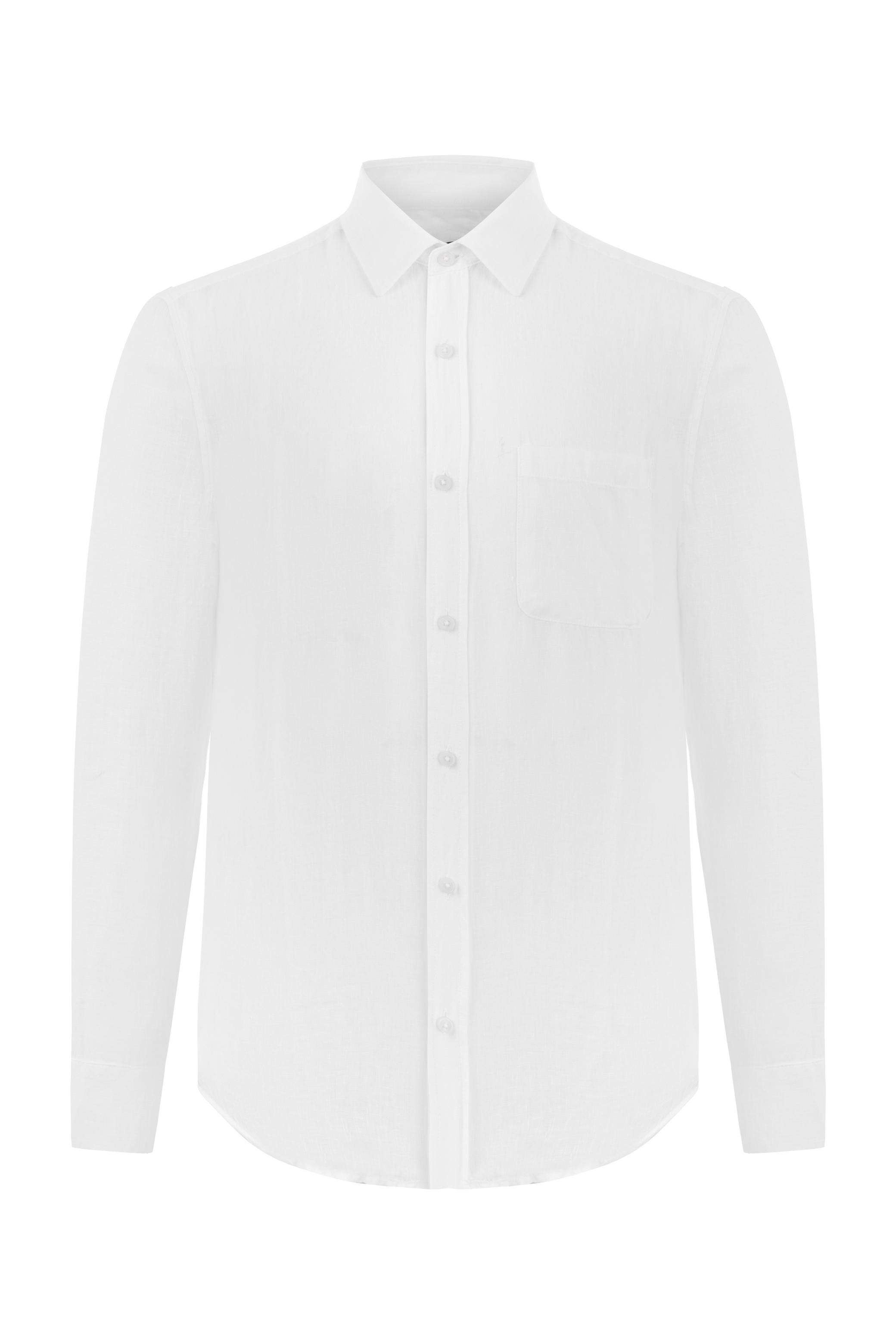 REGULAR FIT KETEN GÖMLEK