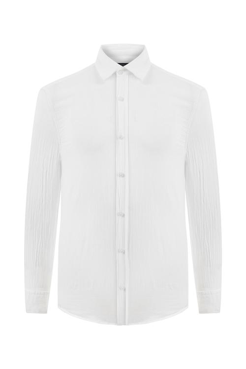  SLIM FIT KETEN GÖMLEK