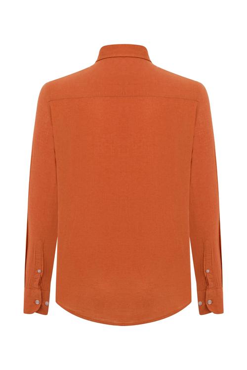  KETEN KARIŞIMLI REGULAR FIT GÖMLEK