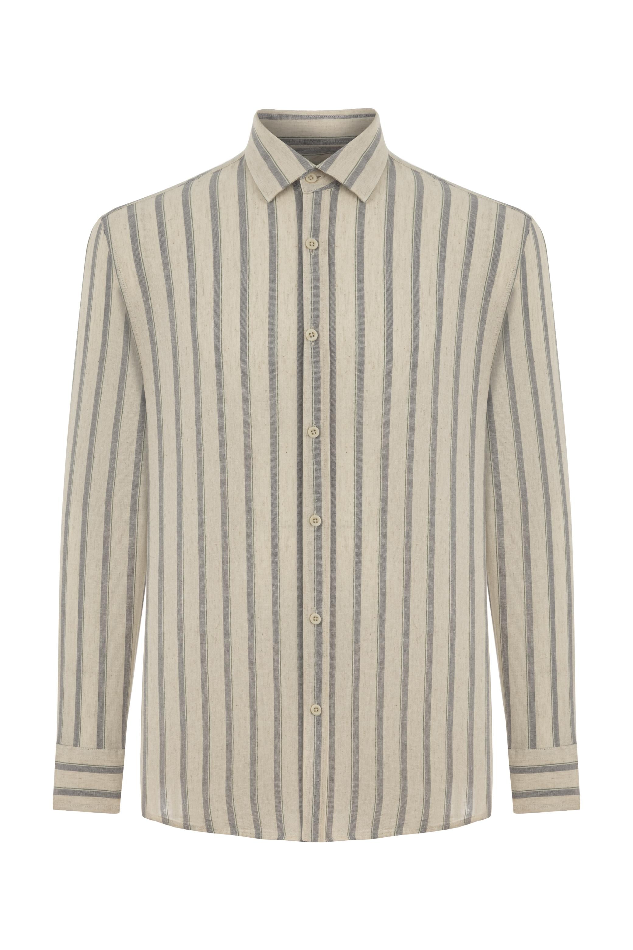 ÇİZGİLİ REGULAR FIT GÖMLEK