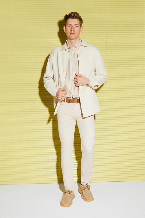  KETEN KARIŞIMLI CASUAL CEKET