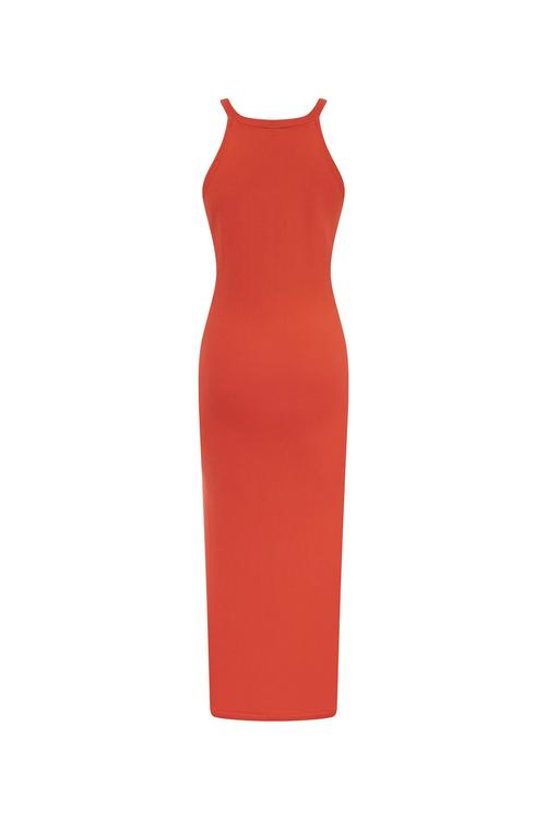  HALTER YAKA UZUN ELBİSE