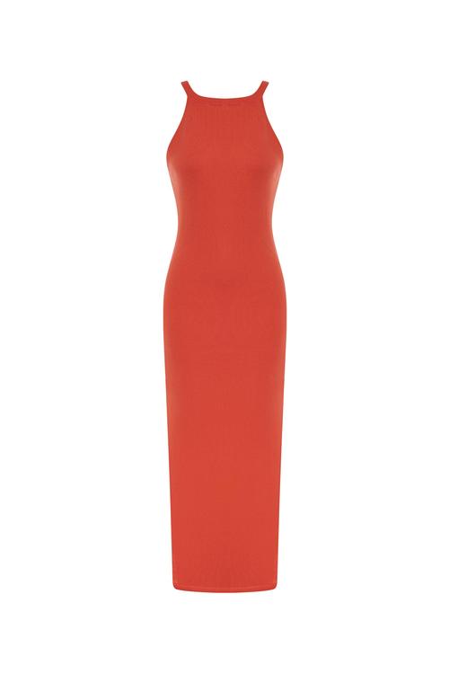  HALTER YAKA UZUN ELBİSE