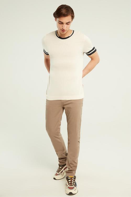  ÇİZGİLİ KISA KOLLU TRİKO