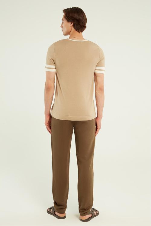  ÇİZGİLİ KISA KOLLU TRİKO