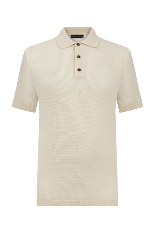  DOKULU POLO YAKA KISA KOLLU TRİKO