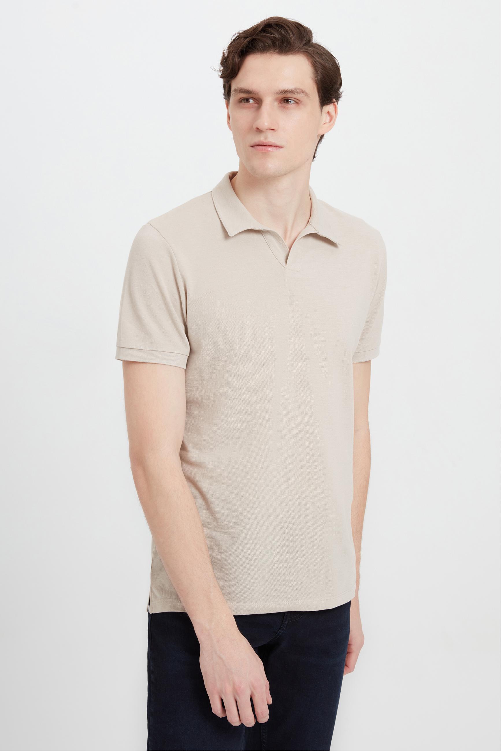 POLO YAKA KISA KOLLU T-SHIRT
