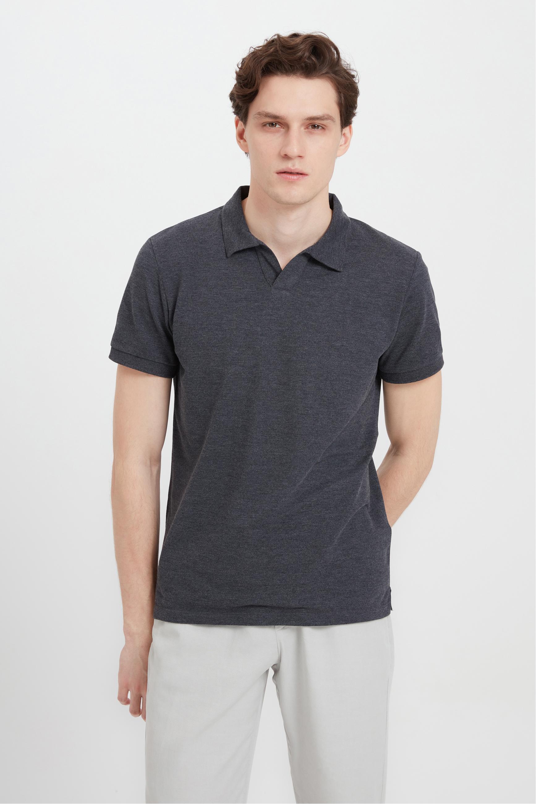 POLO YAKA KISA KOLLU T-SHIRT