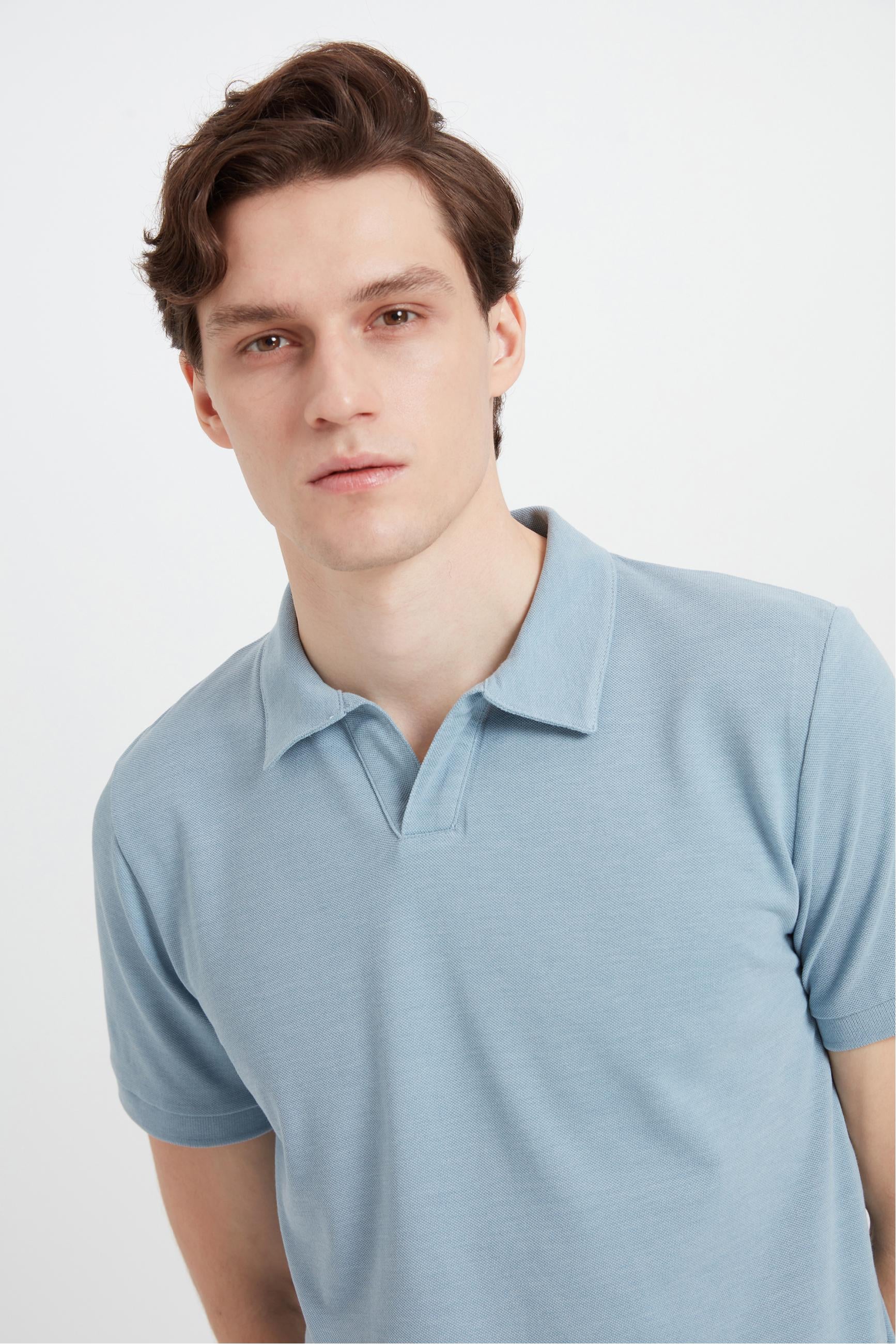 POLO YAKA KISA KOLLU T-SHIRT