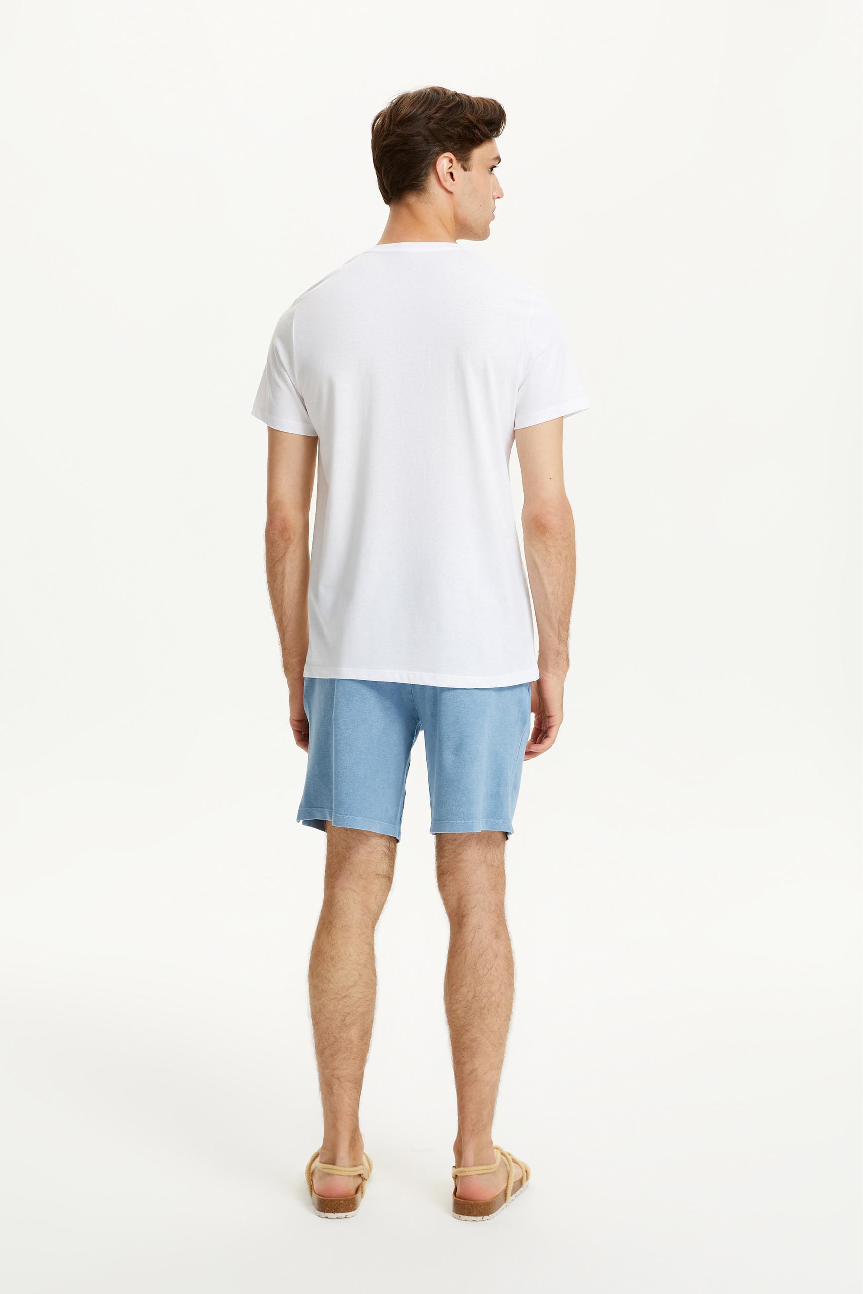 V YAKA KISA KOLLU T-SHIRT