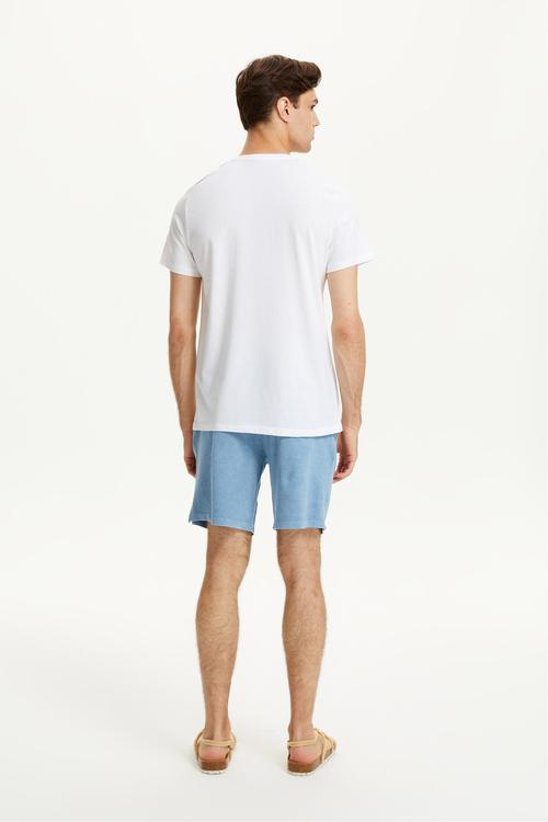  V YAKA KISA KOLLU T-SHIRT