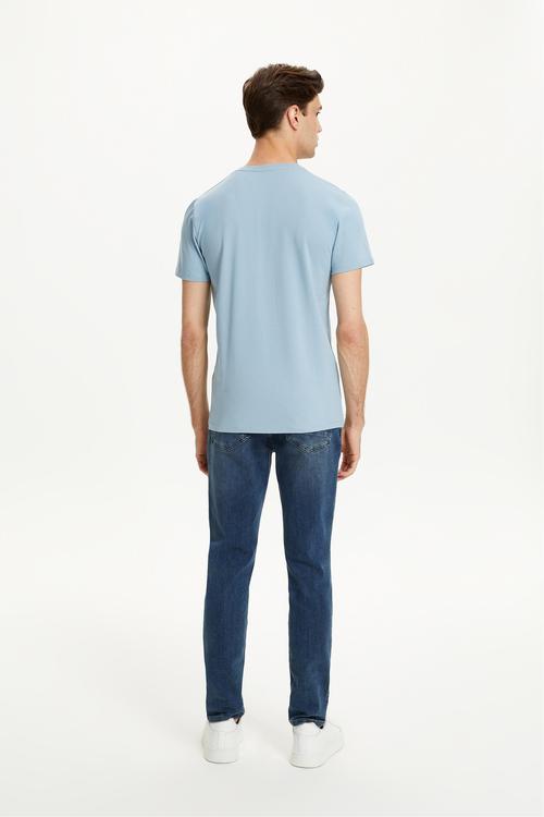  BİSİKLET YAKA KISA KOLLU BASIC T-SHIRT