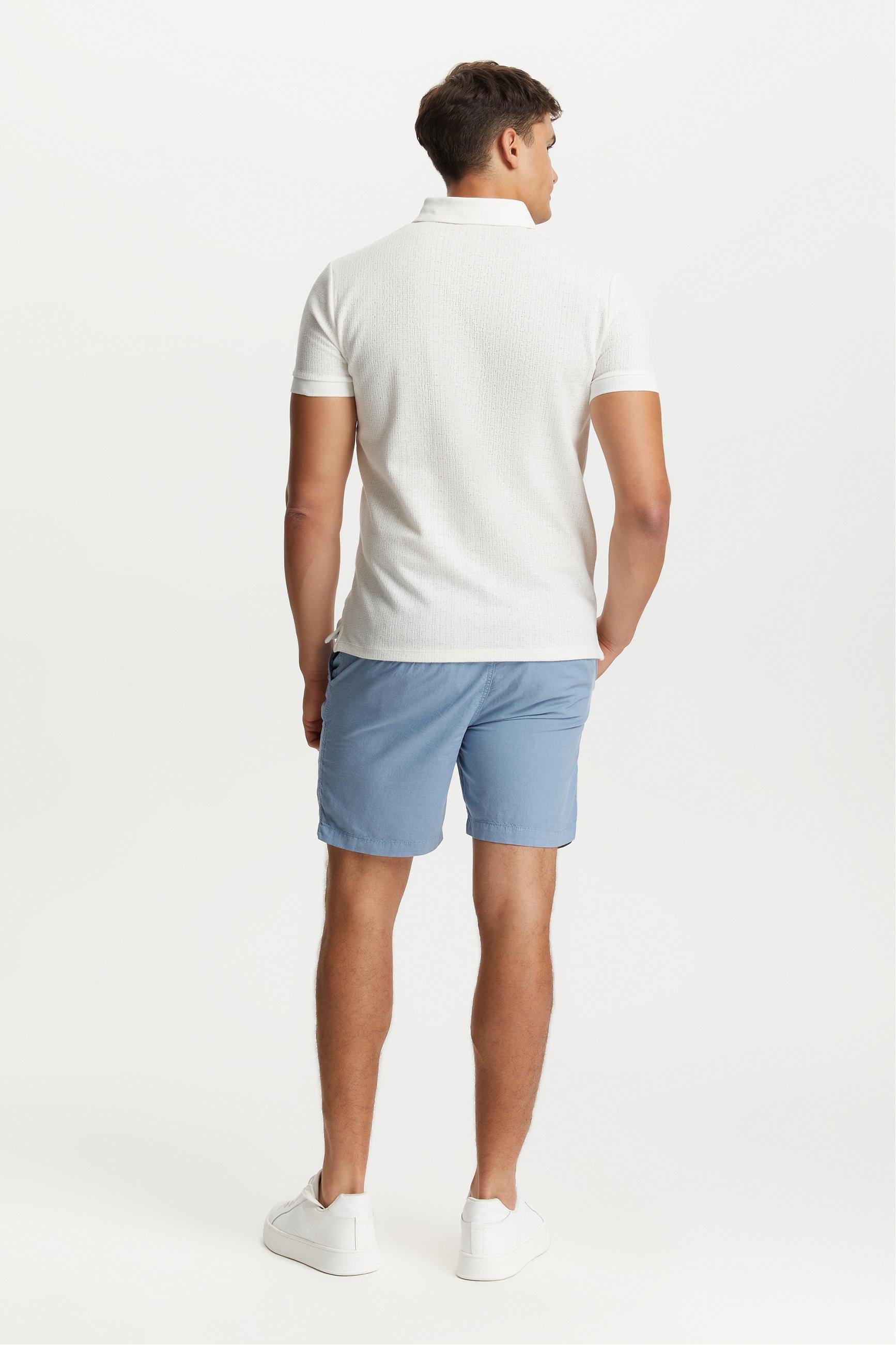 DOKULU POLO YAKA T-SHIRT