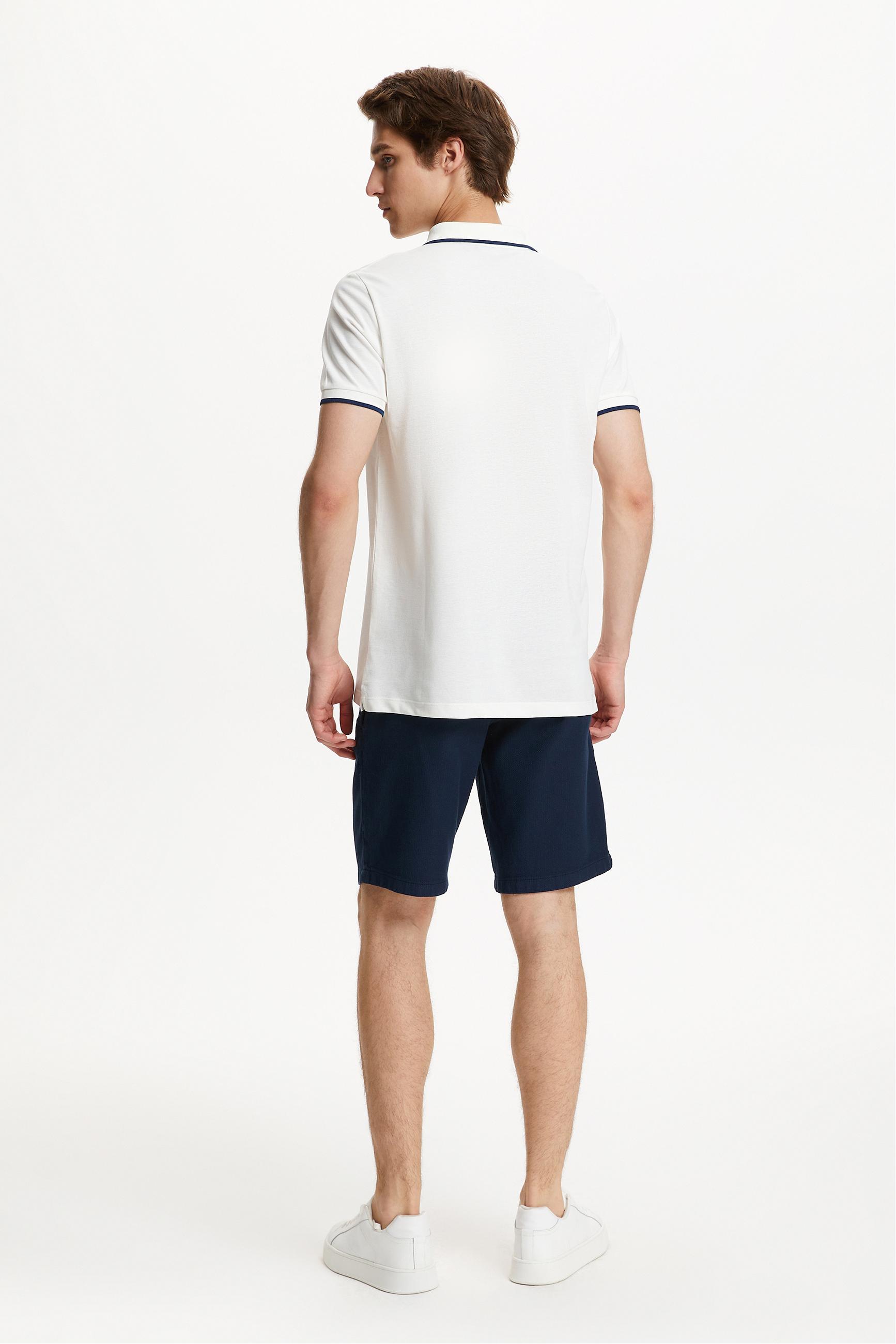 MARİN DETAYLI POLO YAKA KISA KOLLU T-SHIRT