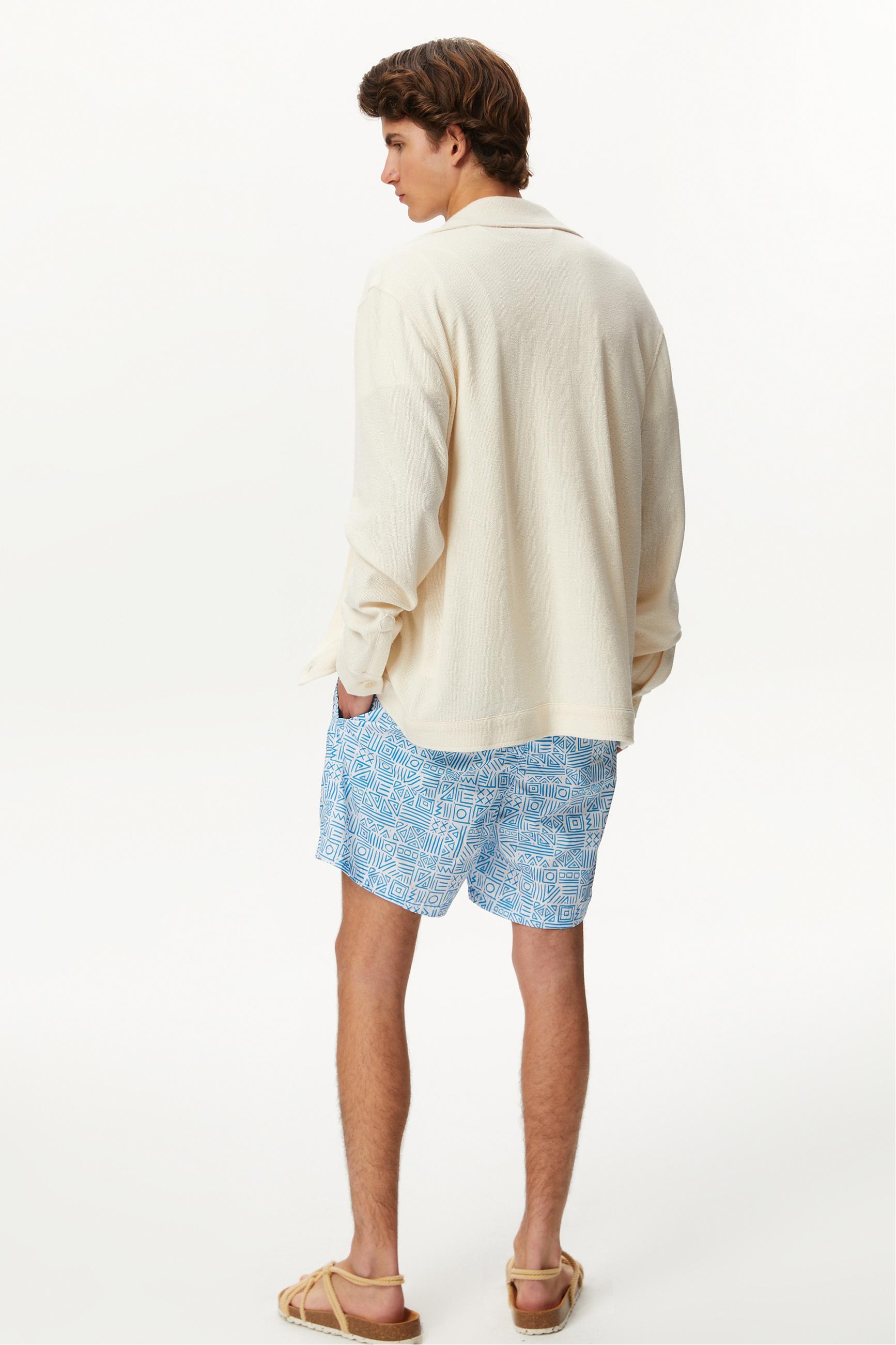 ETNİK DESENLİ DENİZ ŞORTU