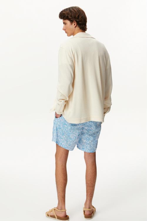  ETNİK DESENLİ DENİZ ŞORTU