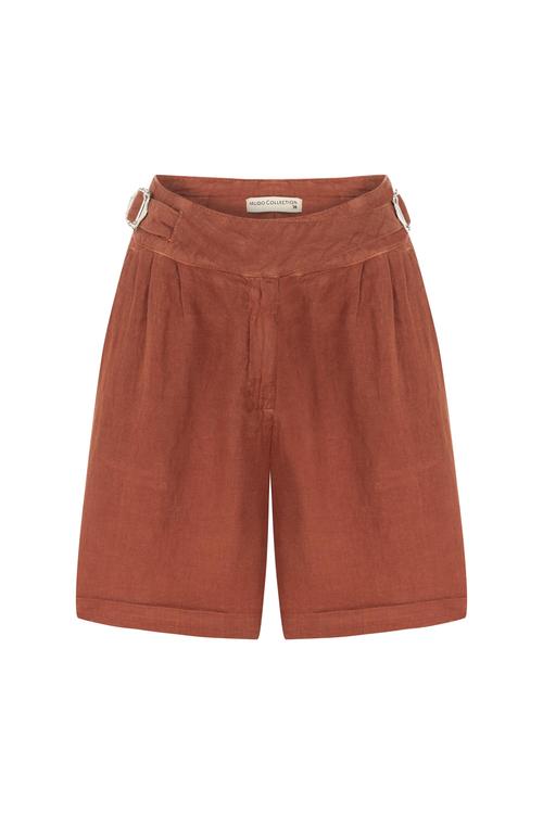  KEMERLİ KETEN ŞORT