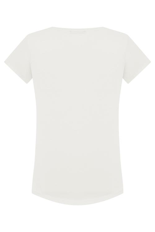  ÇAPA BASKILI BİSİKLET YAKA T-SHIRT
