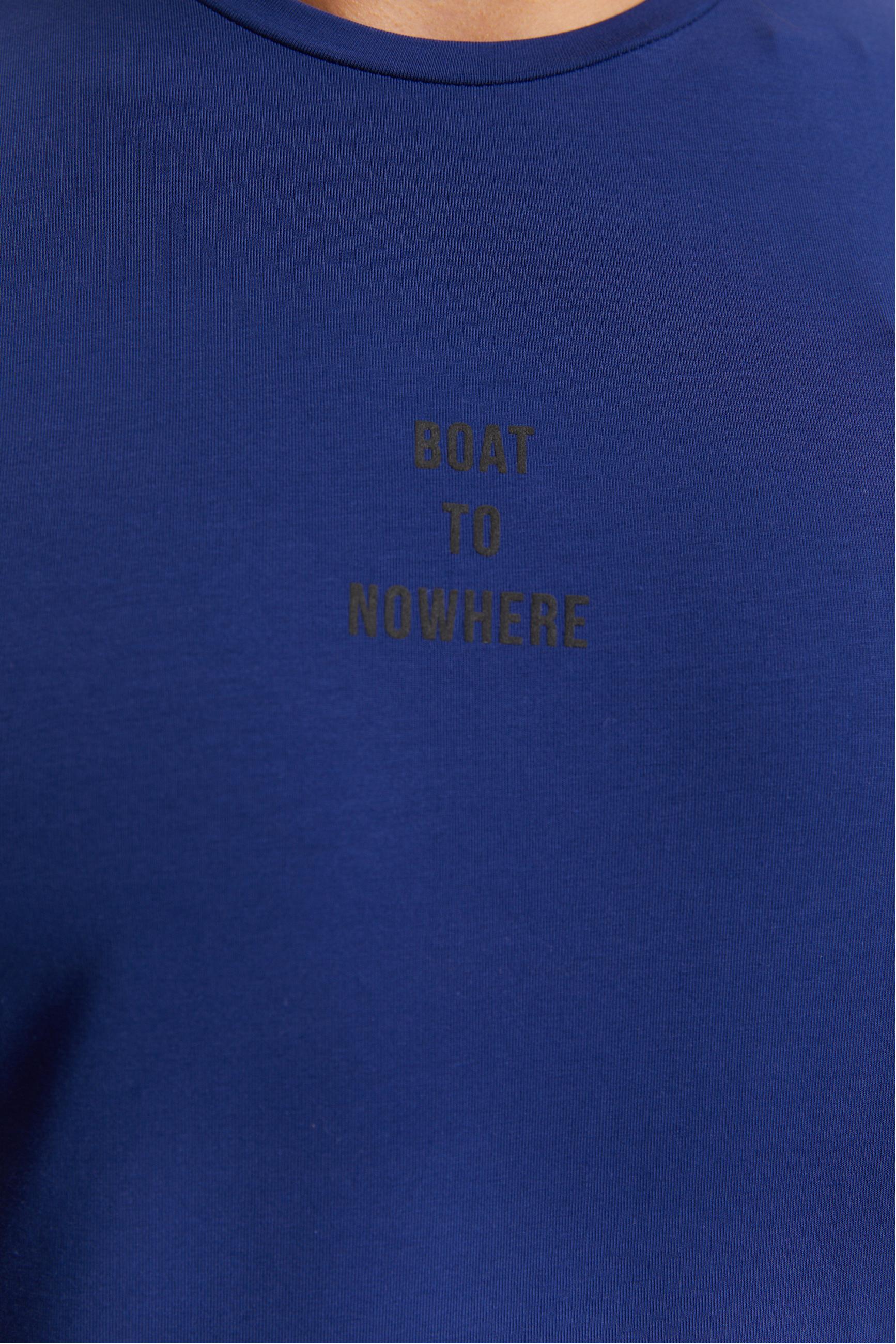 SLOGAN BASKILI KISA KOLLU T-SHIRT