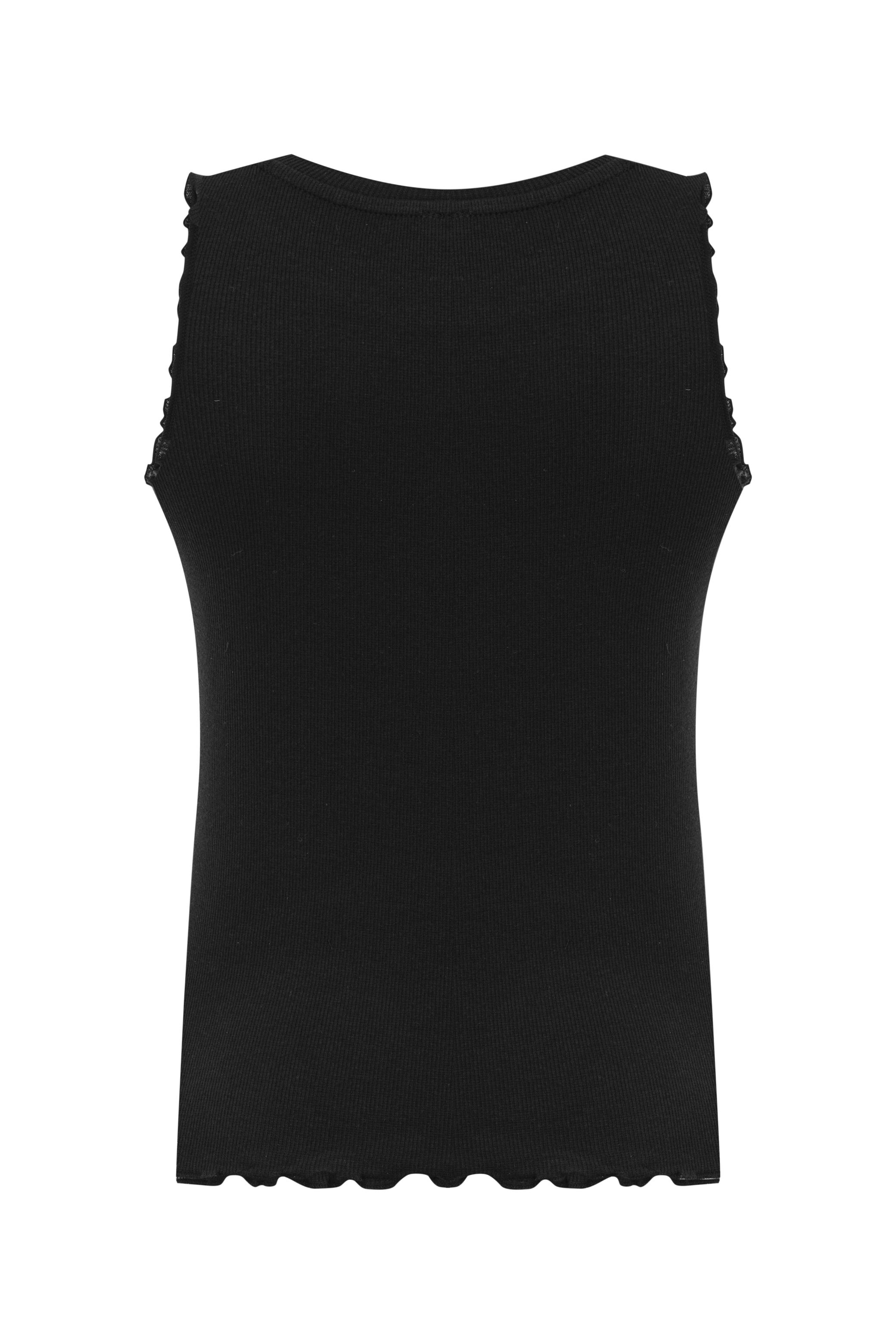 BİSİKLET YAKA KOLSUZ BLUZ