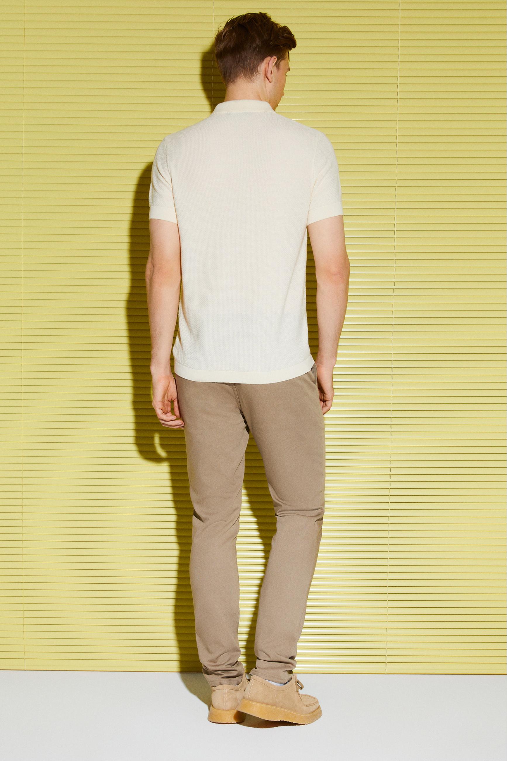 DOKULU POLO YAKA KISA KOLLU TRİKO