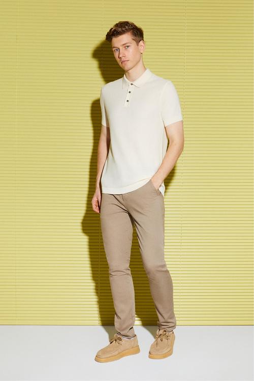  DOKULU POLO YAKA KISA KOLLU TRİKO