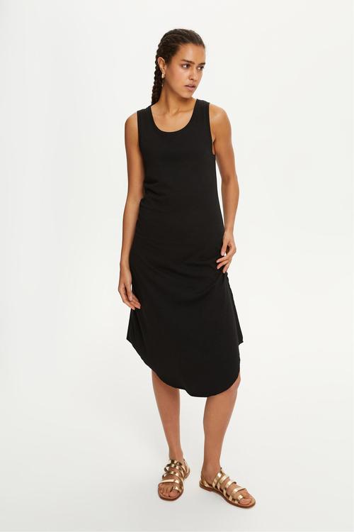  KOLSUZ MİDİ ELBİSE