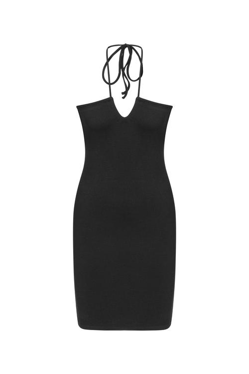  BOYUNDAN BAĞLAMALI MİNİ ELBİSE