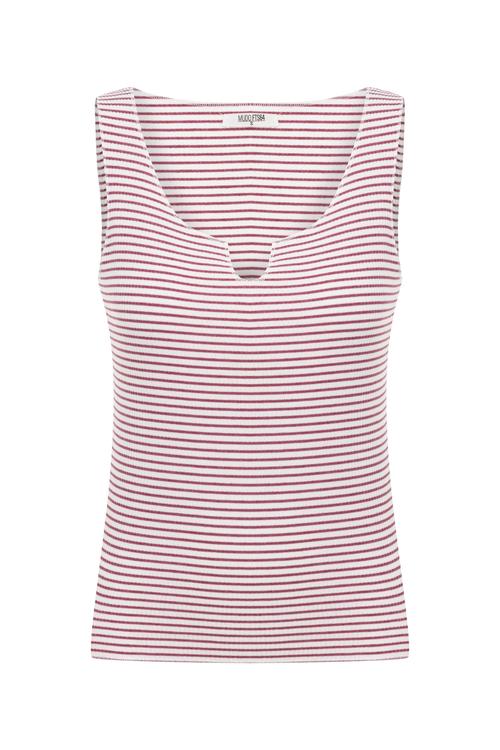  ÇİZGİLİ U YAKA KOLSUZ ATLET