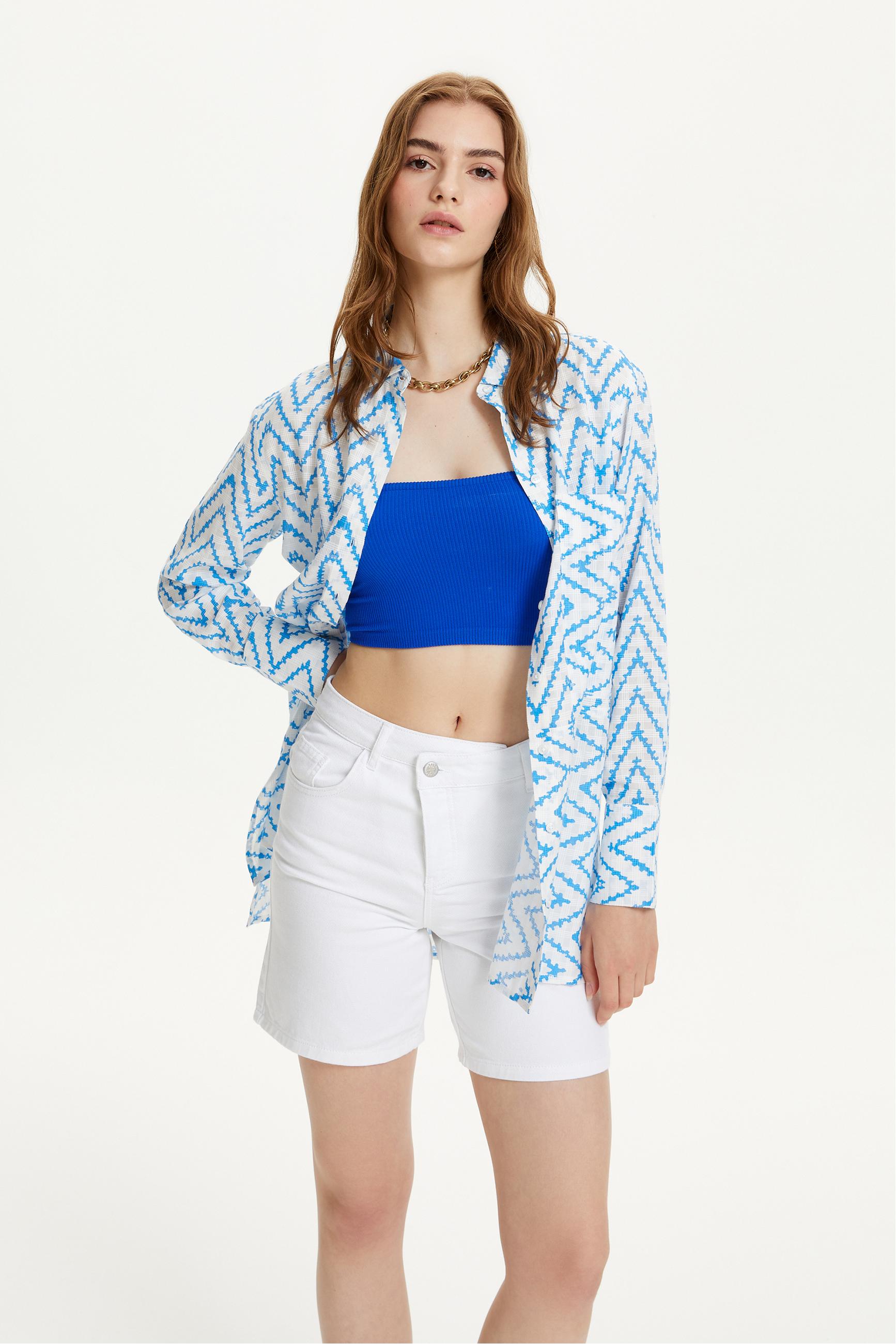 OVERSIZE ETNİK GÖMLEK